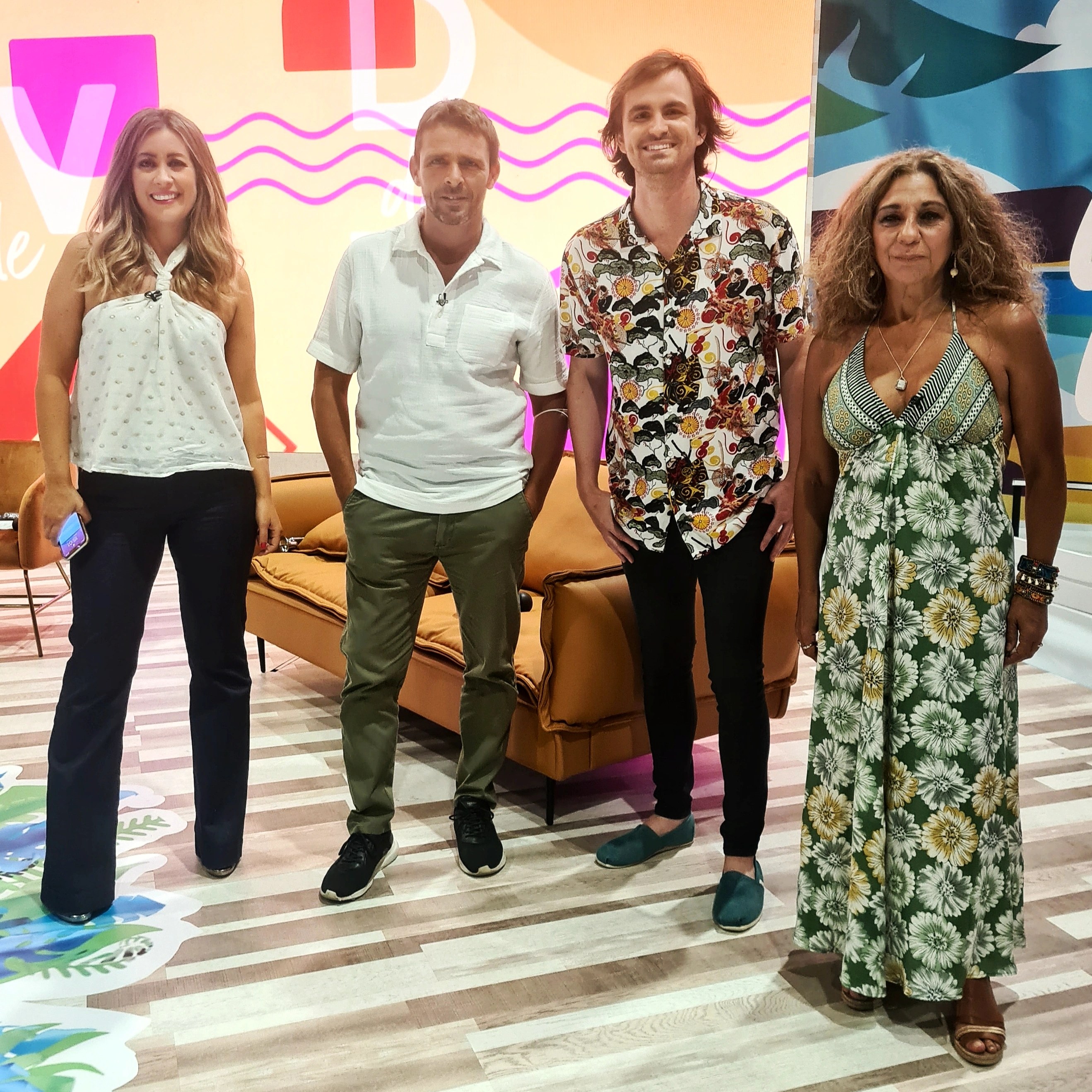 Fede Arias en Días de Verano en La 1 de RTVE con Ernesto Sevilla y Dafne Fernández